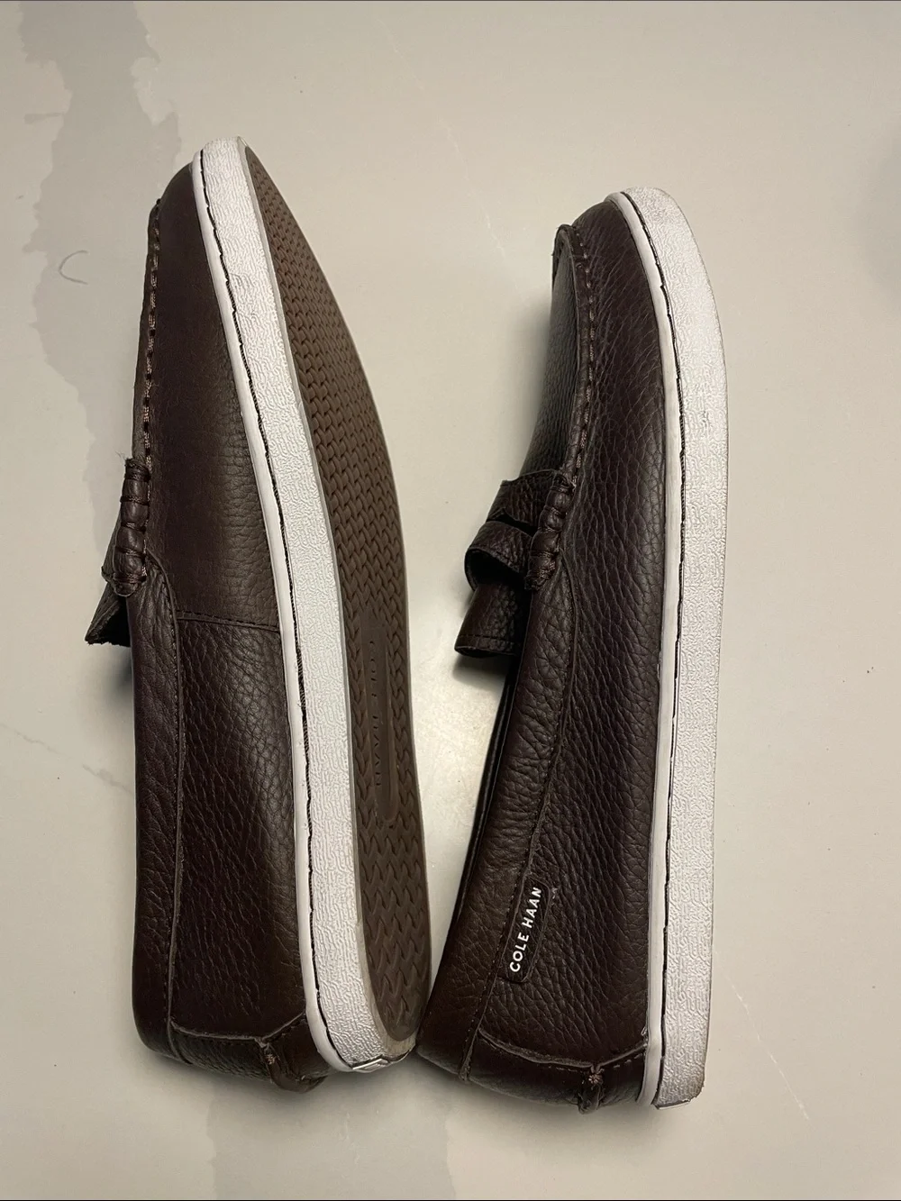 Cole Haan Dark Brown Leather Penny Loafers Pinch Weekenders 10.5